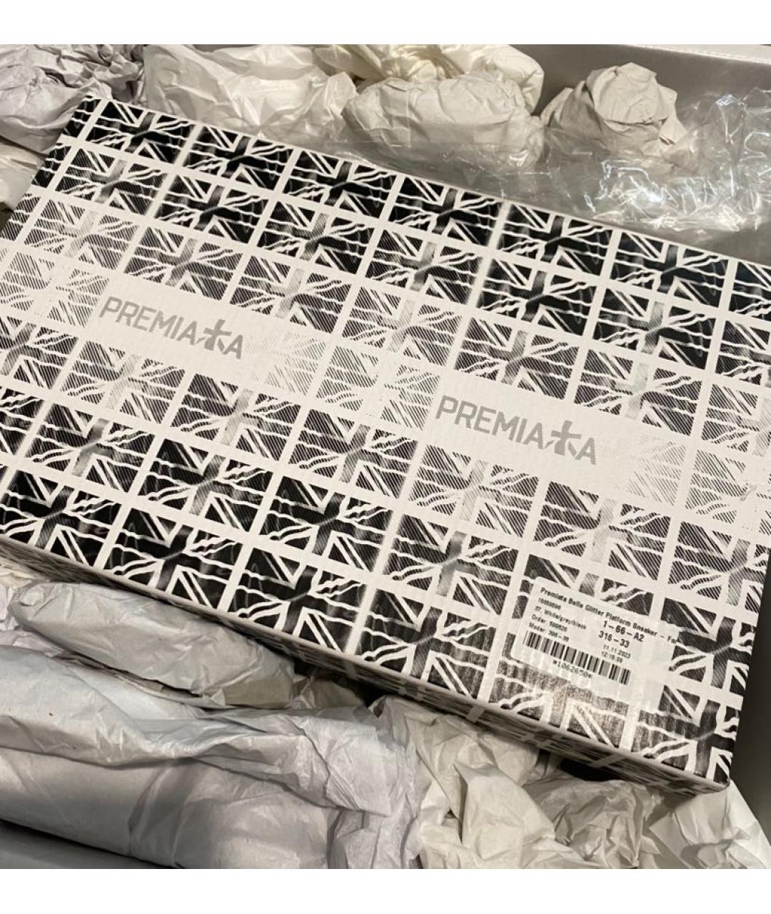 PREMIATA Белые кожаные кеды, фото 7