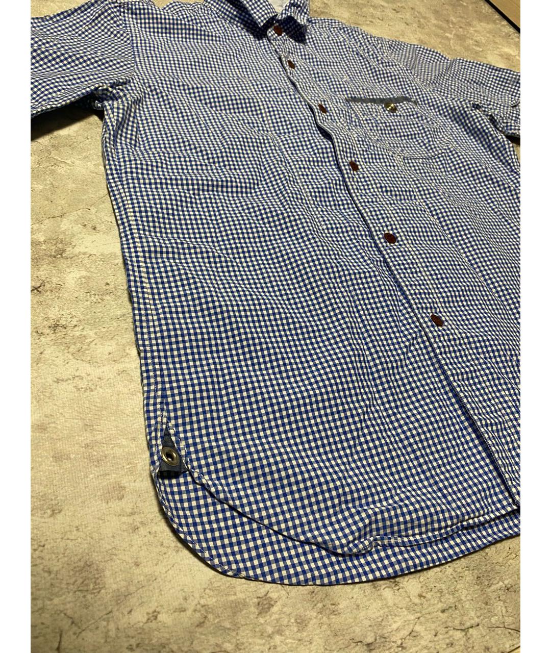 JUNYA WATANABE COMME DES GARÇONS Голубая хлопковая кэжуал рубашка, фото 4