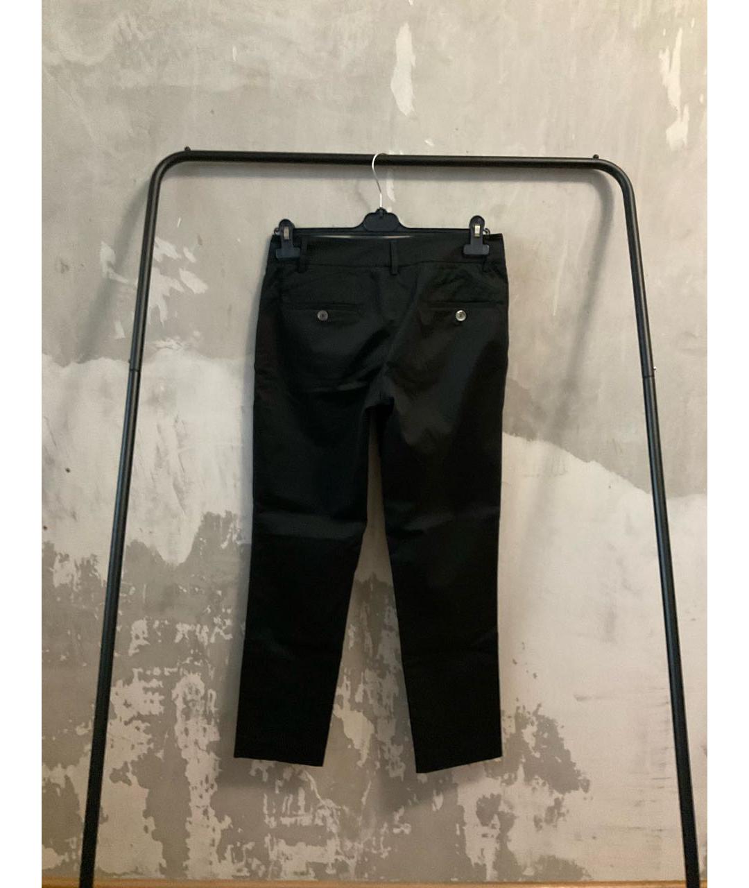 BRUNELLO CUCINELLI Черные хлопковые брюки узкие, фото 2