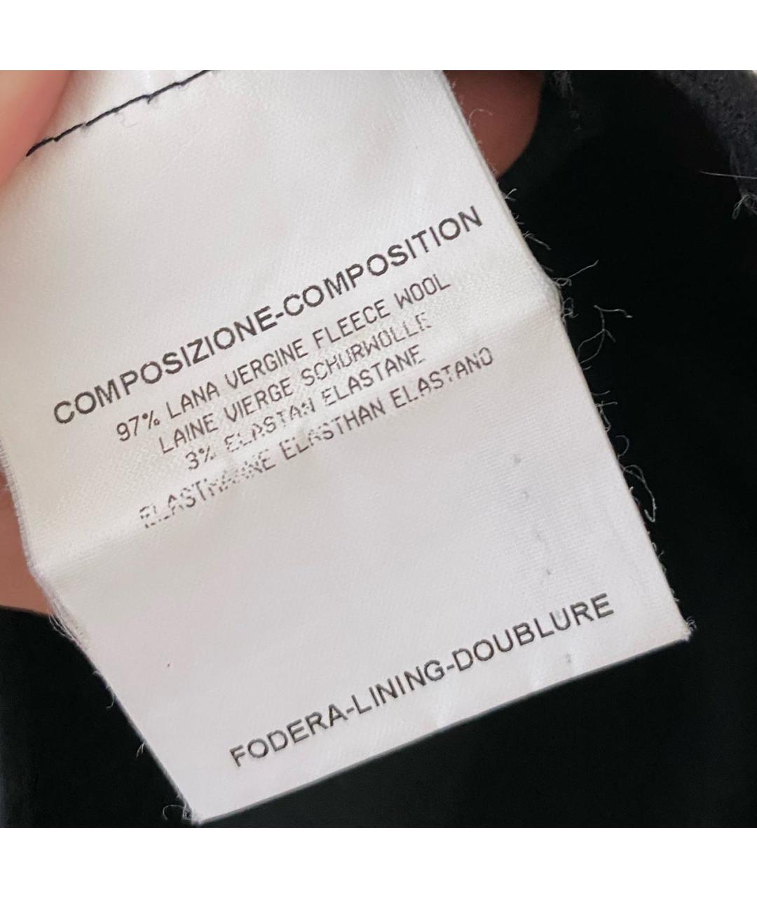 SAINT LAURENT Черная шерстяная юбка-шорты, фото 5