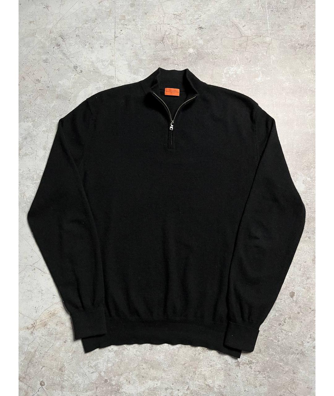 BALLANTYNE Черный кашемировый джемпер / свитер, фото 2
