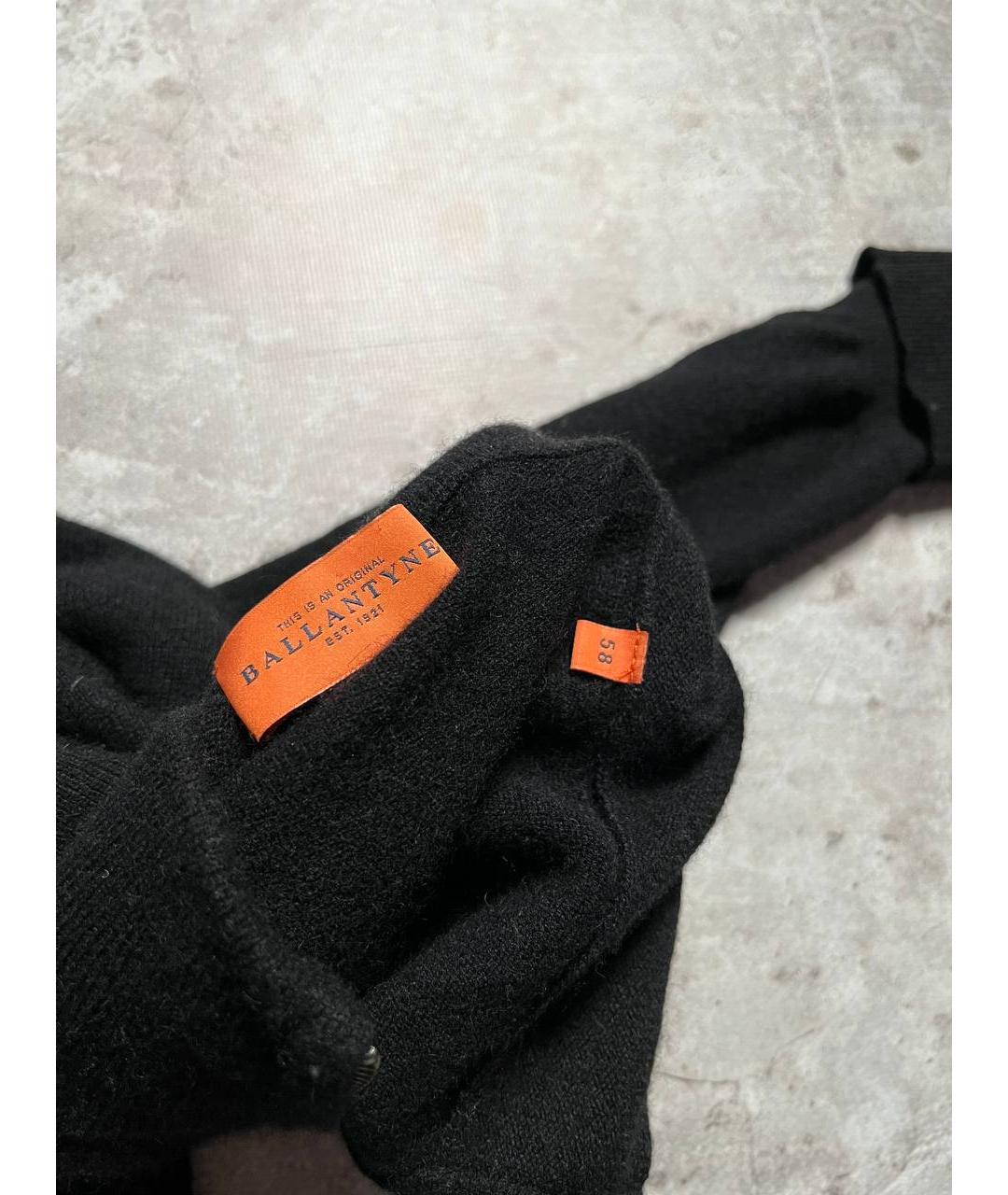 BALLANTYNE Черный кашемировый джемпер / свитер, фото 5