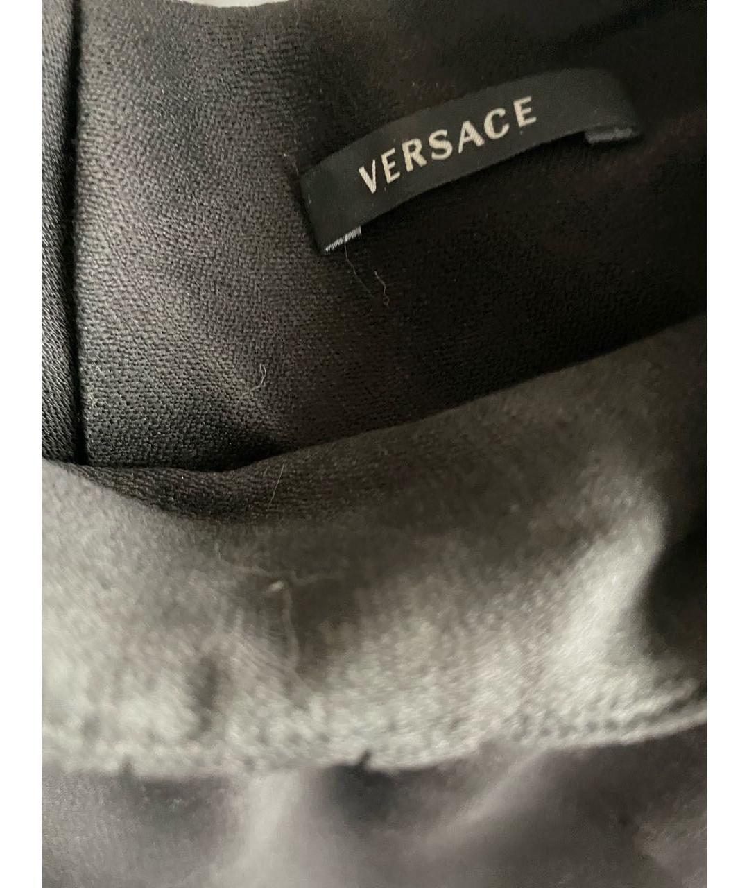 VERSACE Черное коктейльное платье, фото 5