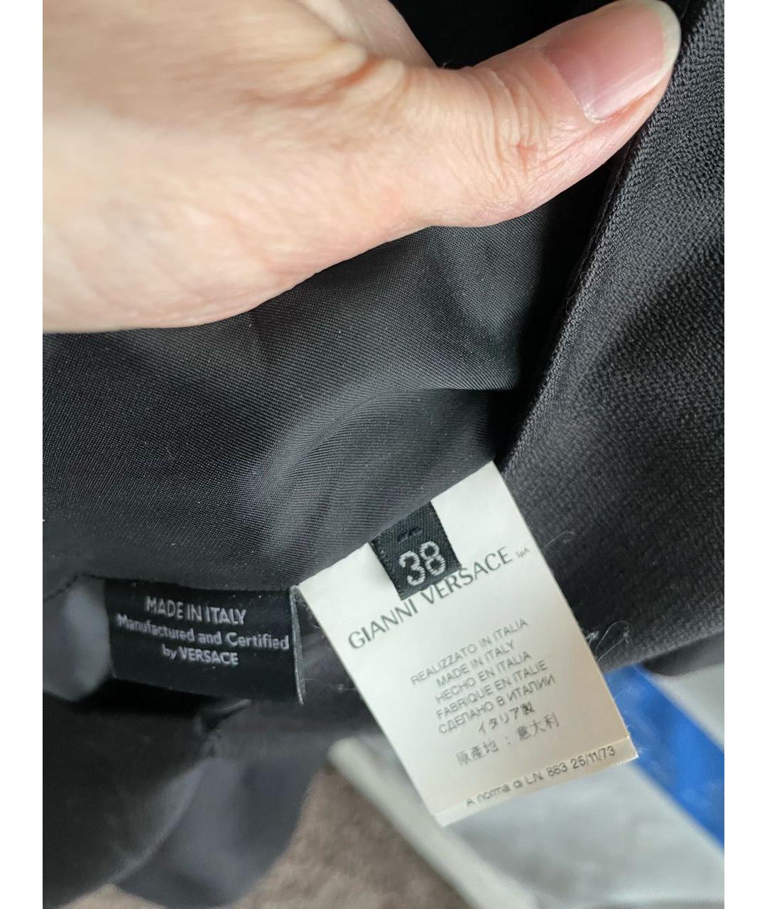 VERSACE Черное коктейльное платье, фото 6