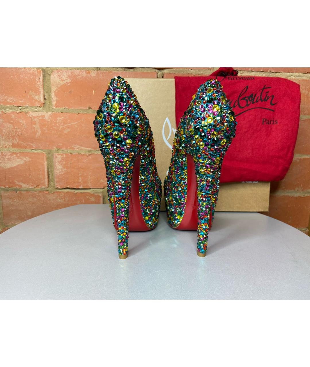 CHRISTIAN LOUBOUTIN Мульти кожаные туфли, фото 5