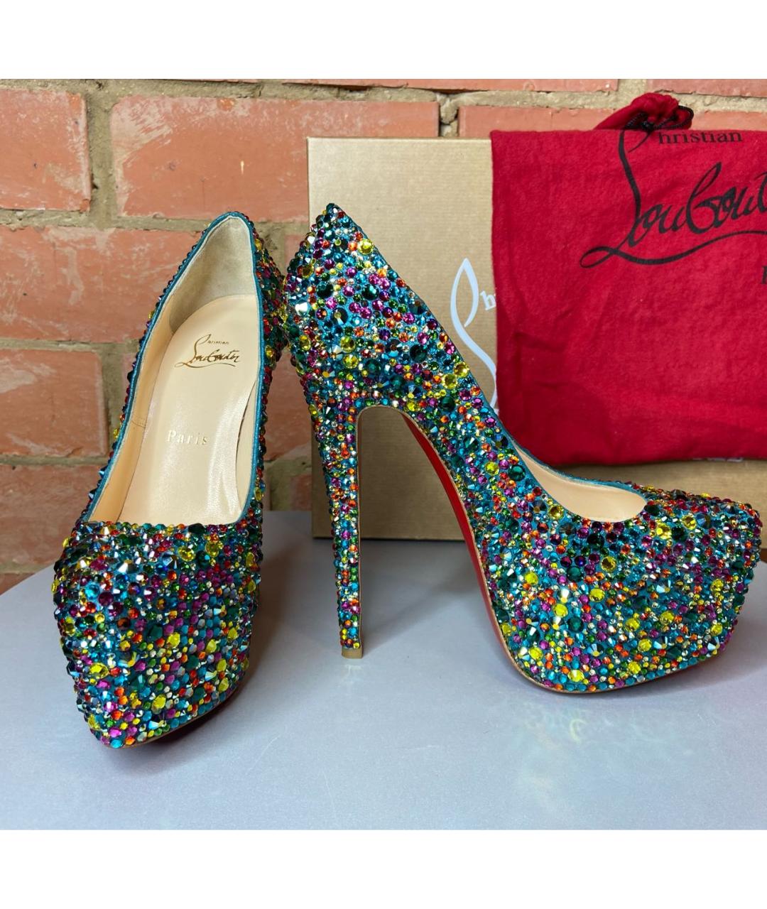 CHRISTIAN LOUBOUTIN Мульти кожаные туфли, фото 9