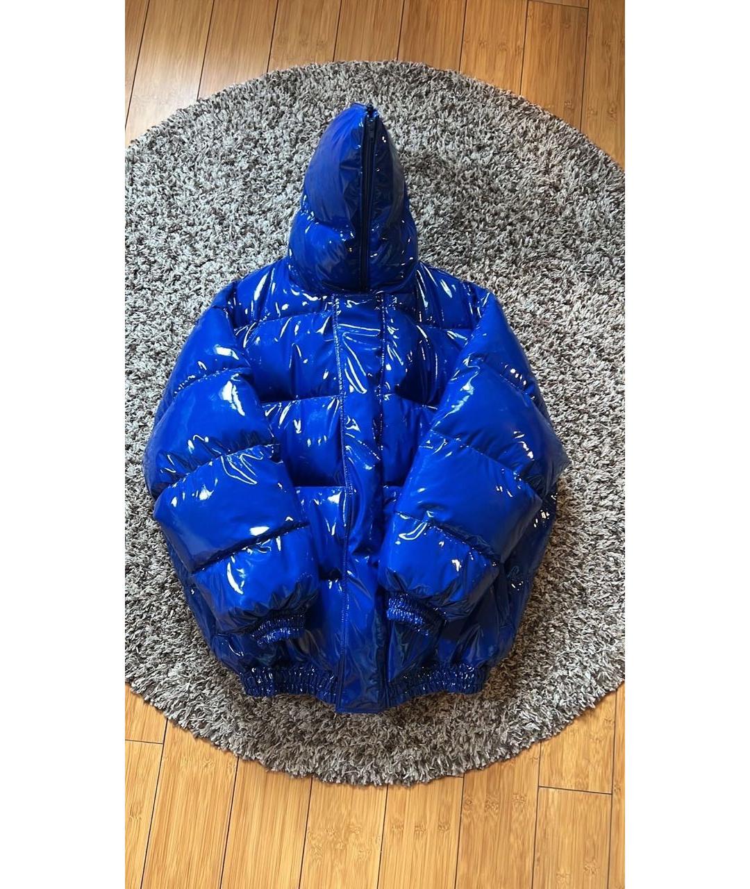 VETEMENTS Синяя полиуретановая куртка, фото 3