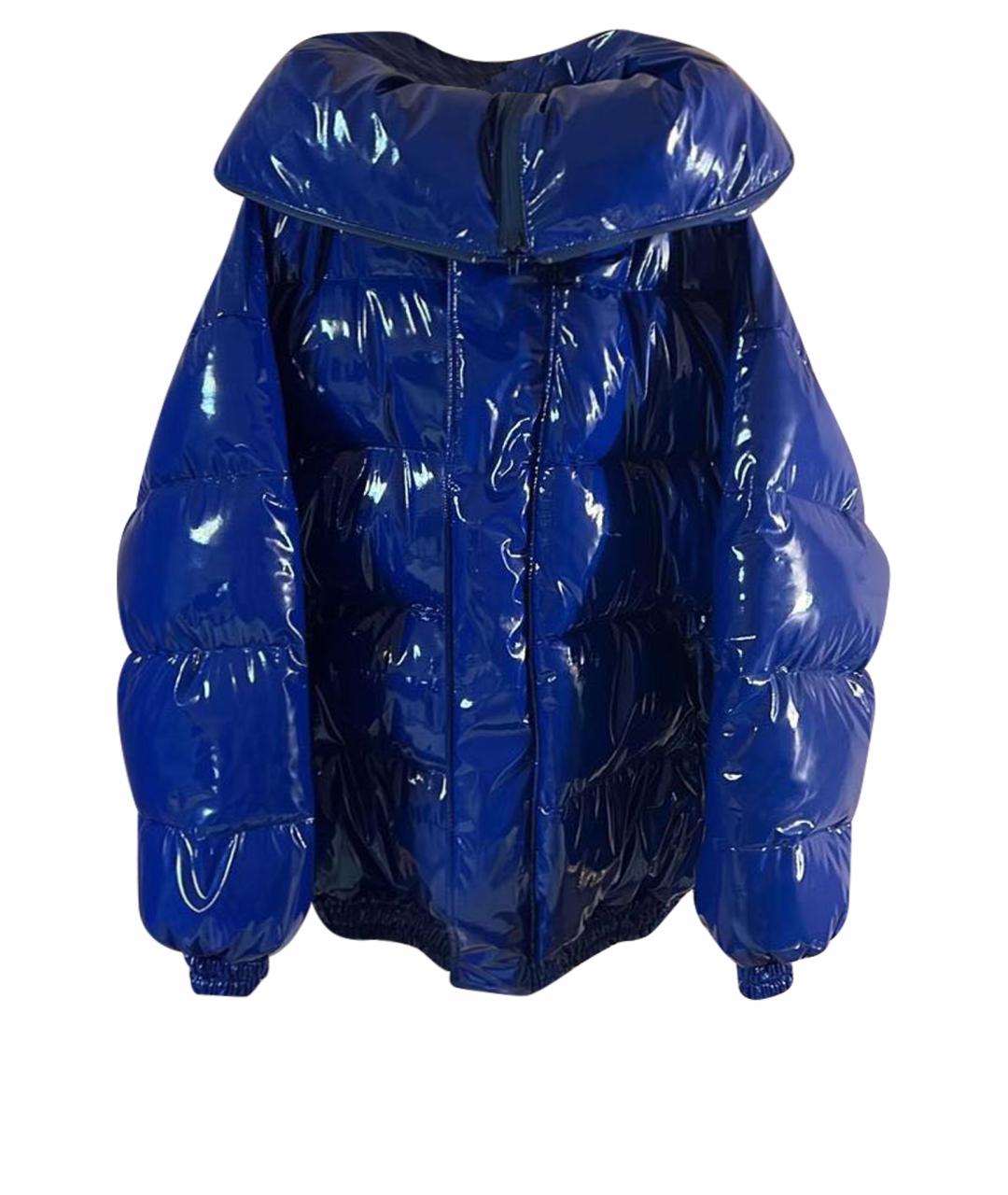 VETEMENTS Синяя полиуретановая куртка, фото 1
