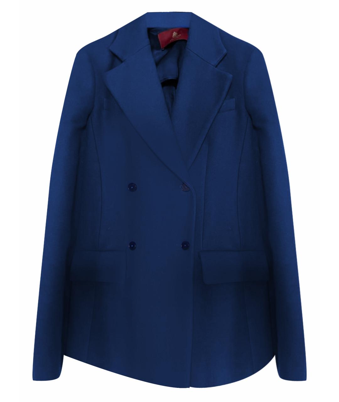 DONDUP Синее шерстяное пальто, фото 7