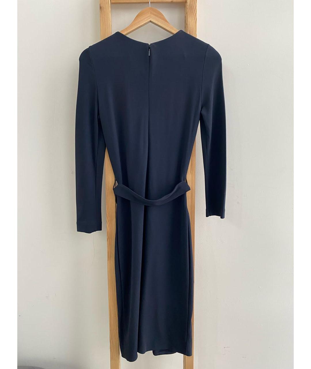 GUCCI Темно-синее вискозное вечернее платье, фото 2