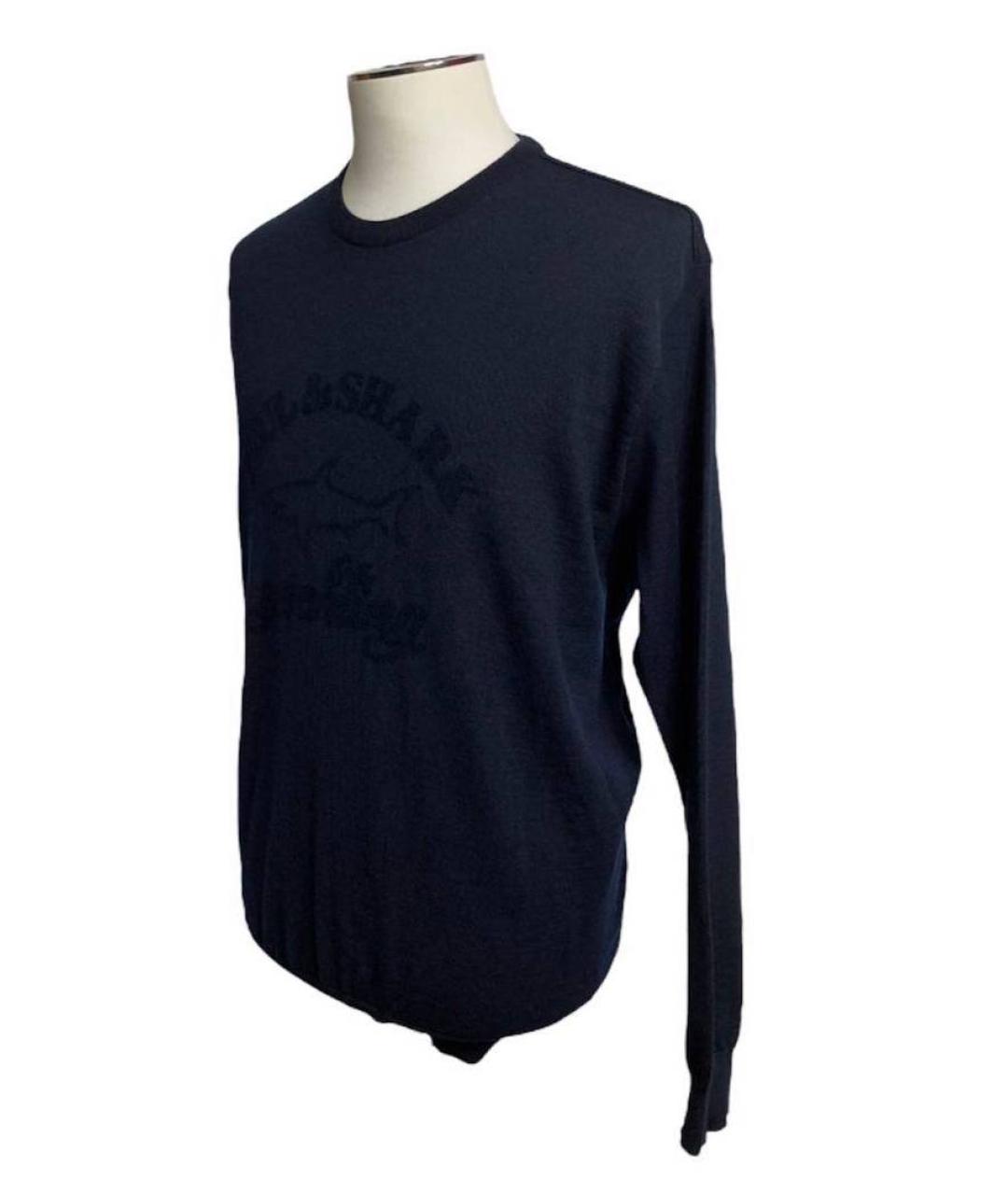 PAUL & SHARK Темно-синий шерстяной джемпер / свитер, фото 7