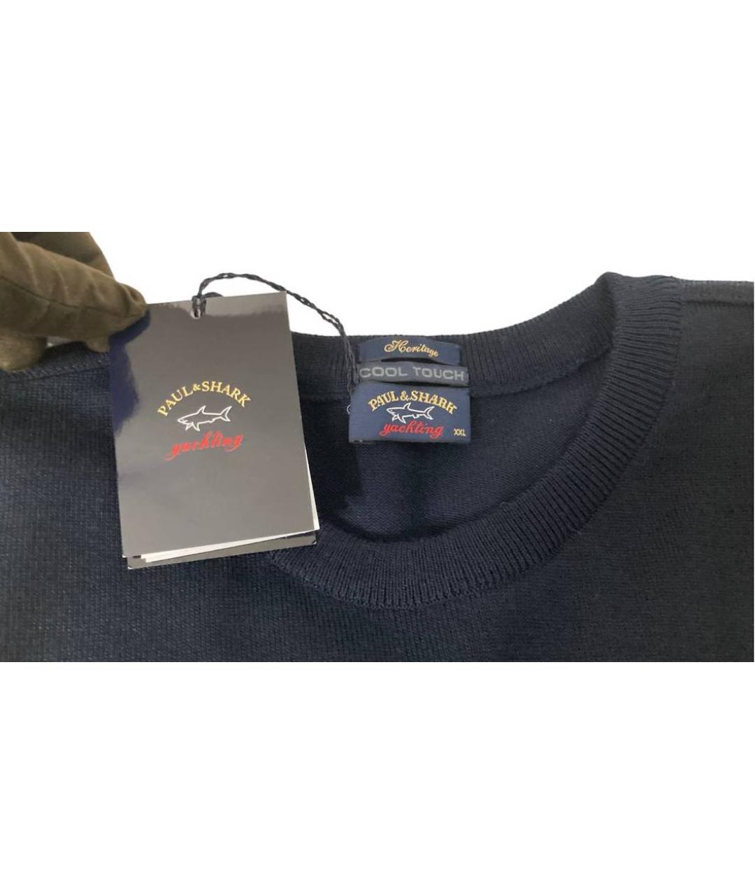 PAUL & SHARK Темно-синий шерстяной джемпер / свитер, фото 8