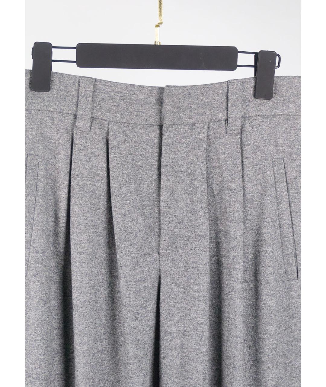 BRUNELLO CUCINELLI Серый кашемировый костюм с брюками, фото 8