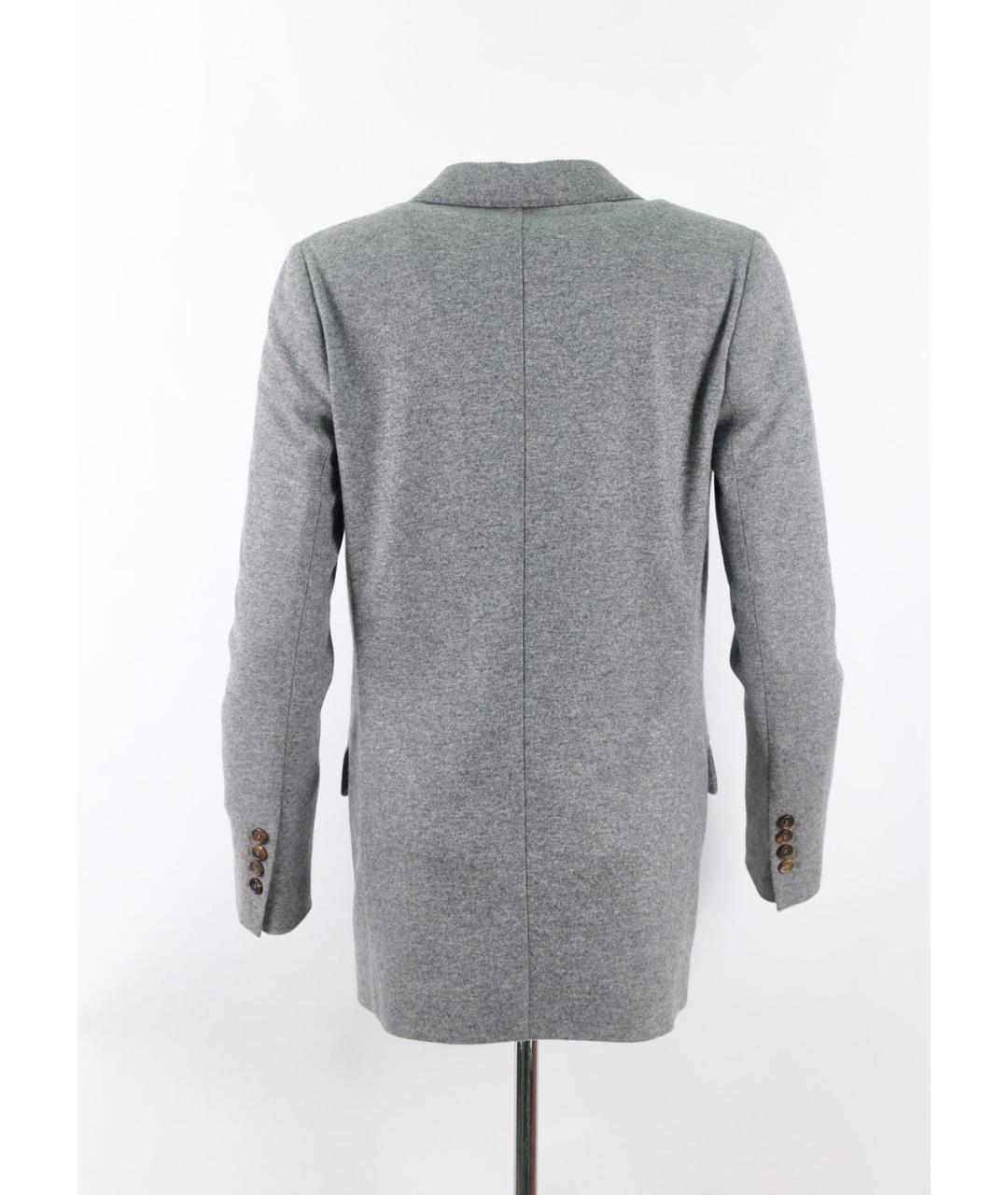 BRUNELLO CUCINELLI Серый кашемировый костюм с брюками, фото 6