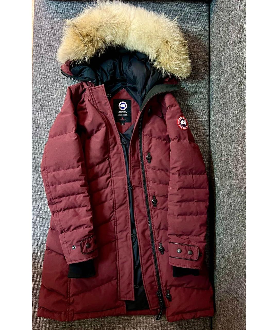 CANADA GOOSE Бордовая парка, фото 6