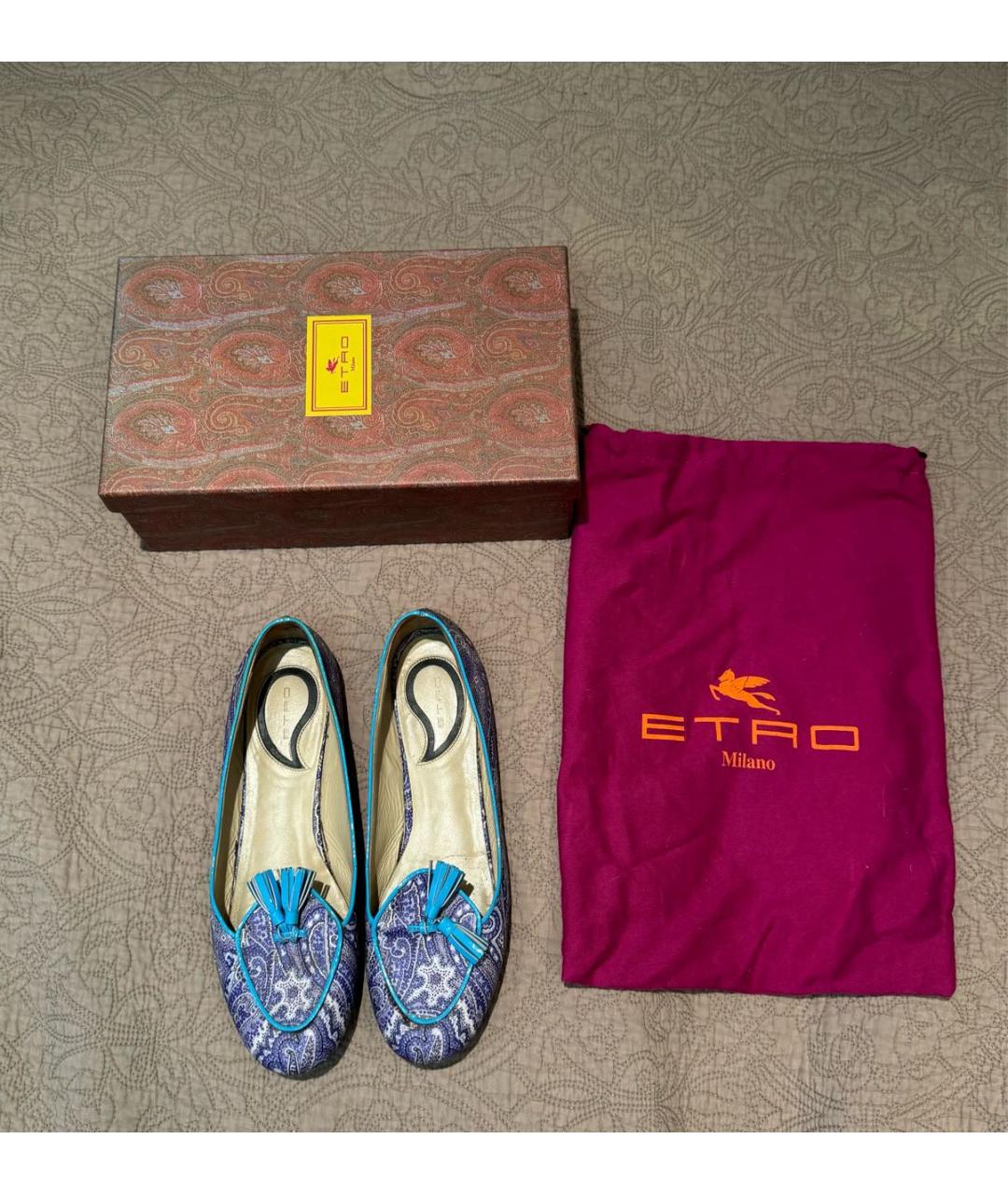 ETRO Фиолетовые лоферы, фото 5