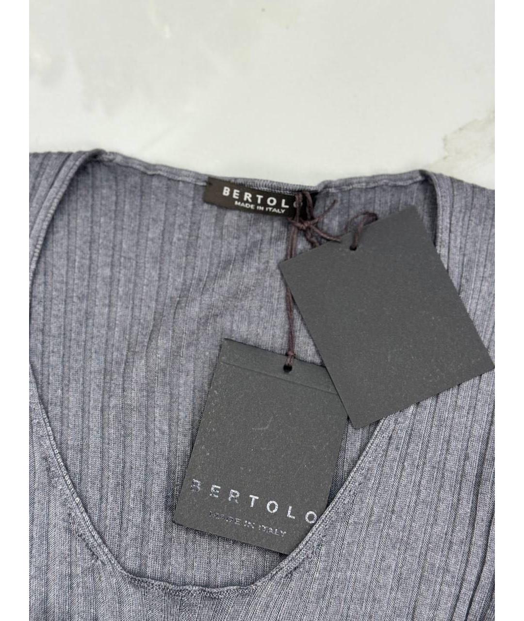 BERTOLO LUXURY MENSWEAR Серый кашемировый джемпер / свитер, фото 3