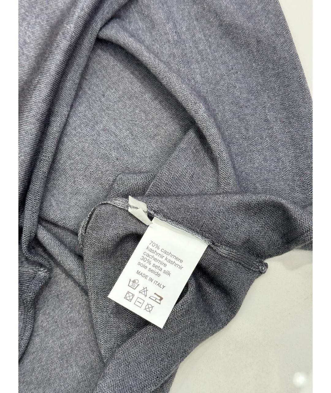 BERTOLO LUXURY MENSWEAR Серый кашемировый джемпер / свитер, фото 4