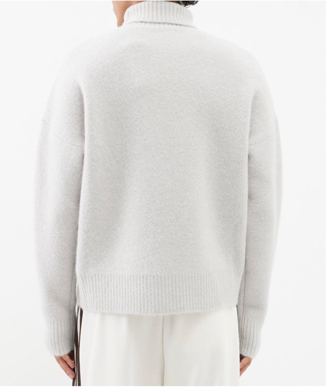 AMI Серый шерстяной джемпер / свитер, фото 2