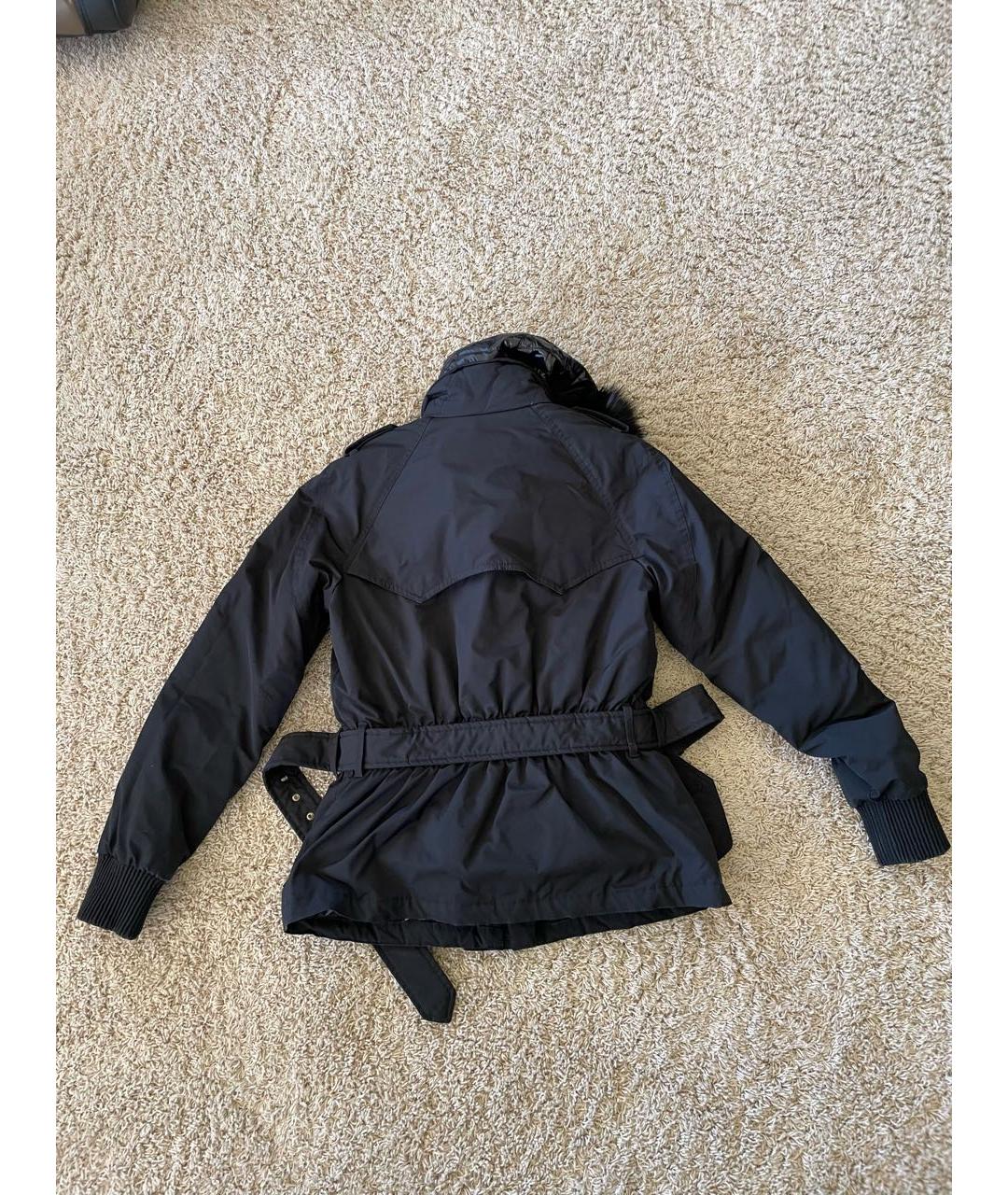 MONCLER Черная полиэстеровая куртка, фото 2