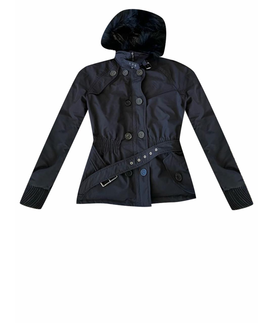 MONCLER Черная полиэстеровая куртка, фото 1