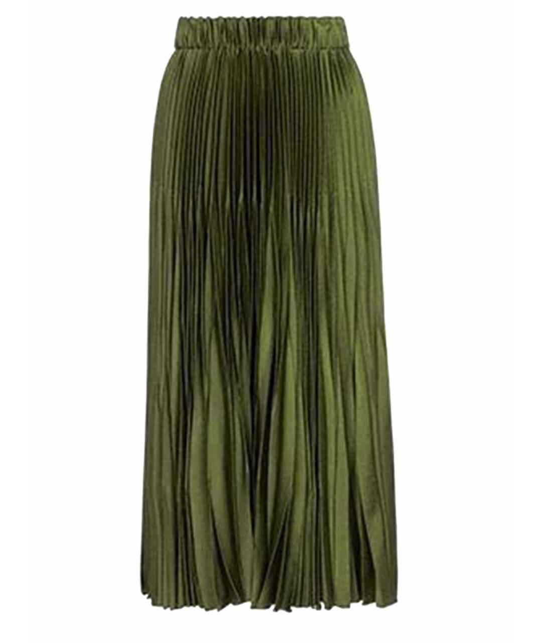 GUCCI Зеленая вискозная юбка макси, фото 1