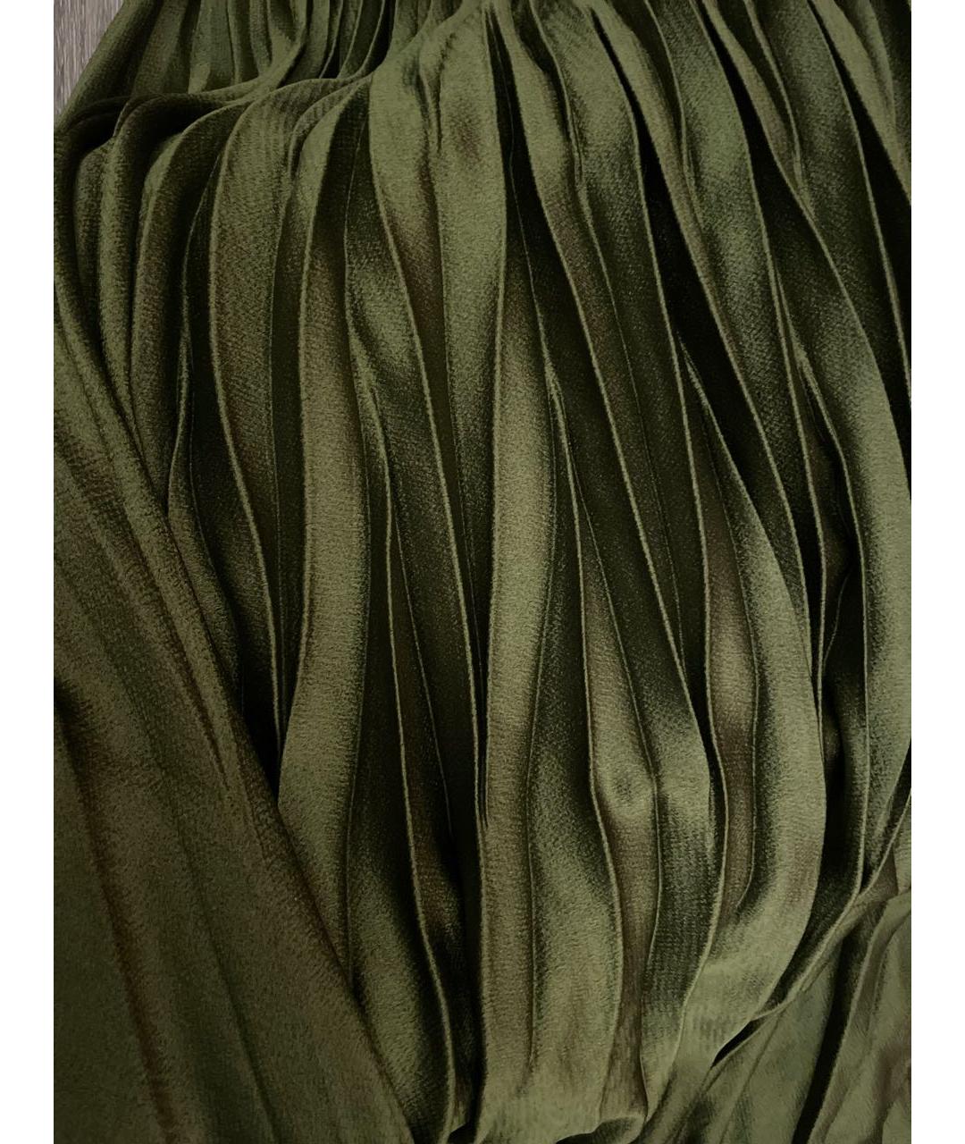 GUCCI Зеленая вискозная юбка макси, фото 4