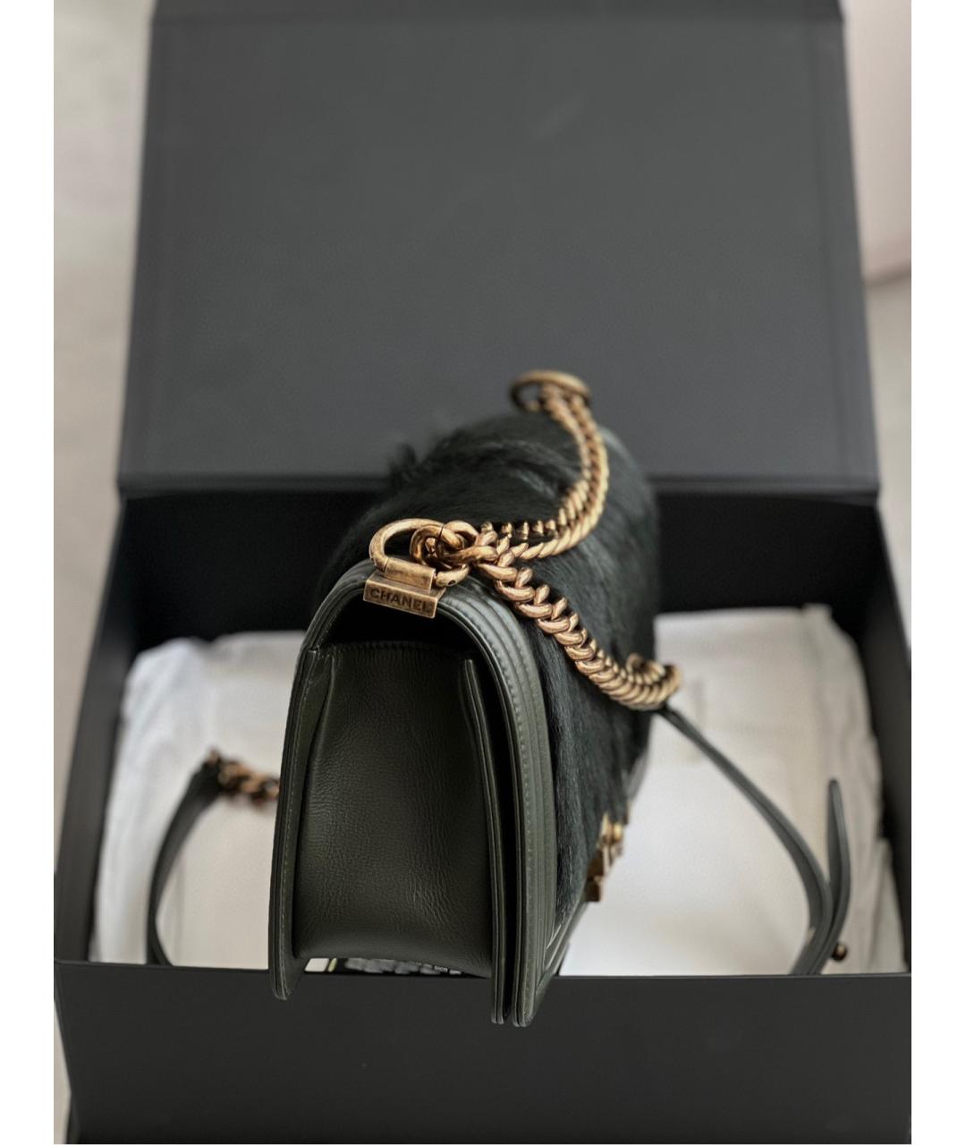 CHANEL Черная кожаная сумка через плечо, фото 3