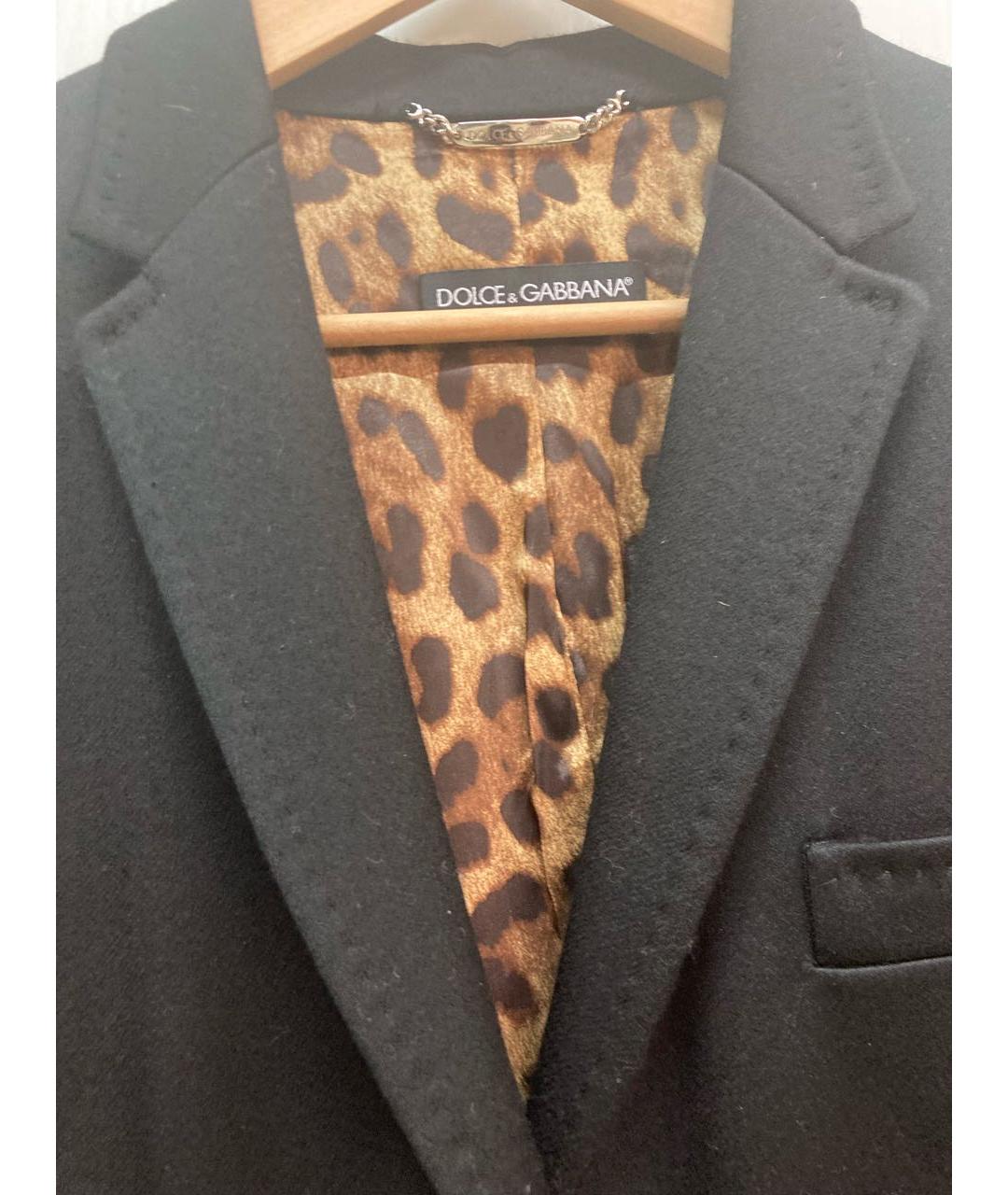 DOLCE&GABBANA Черное пальто, фото 3