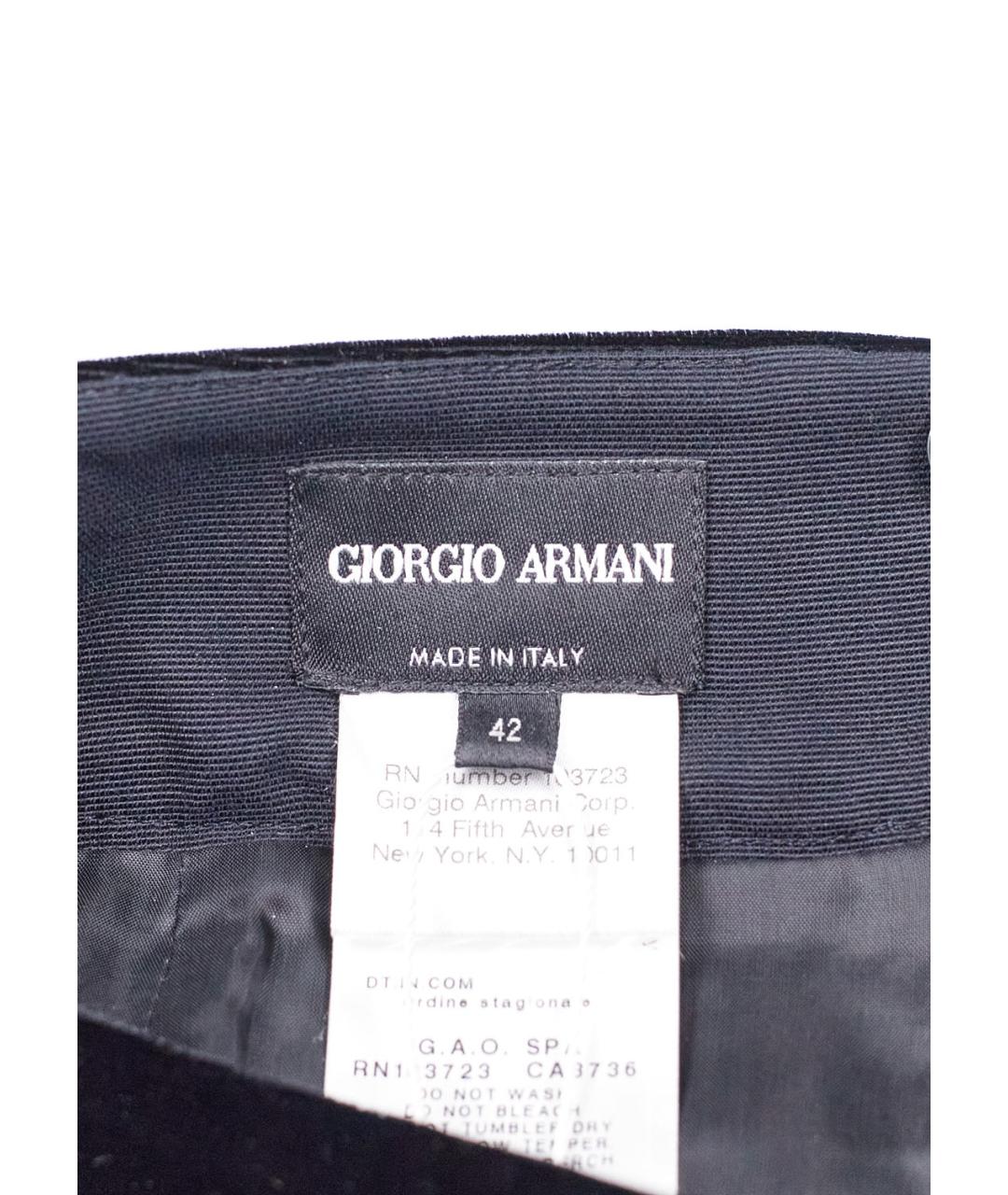 GIORGIO ARMANI Черная юбка миди, фото 4