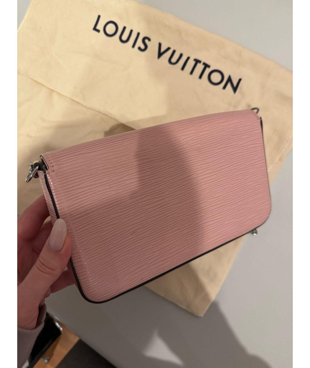 LOUIS VUITTON PRE-OWNED Розовая кожаная сумка через плечо, фото 6