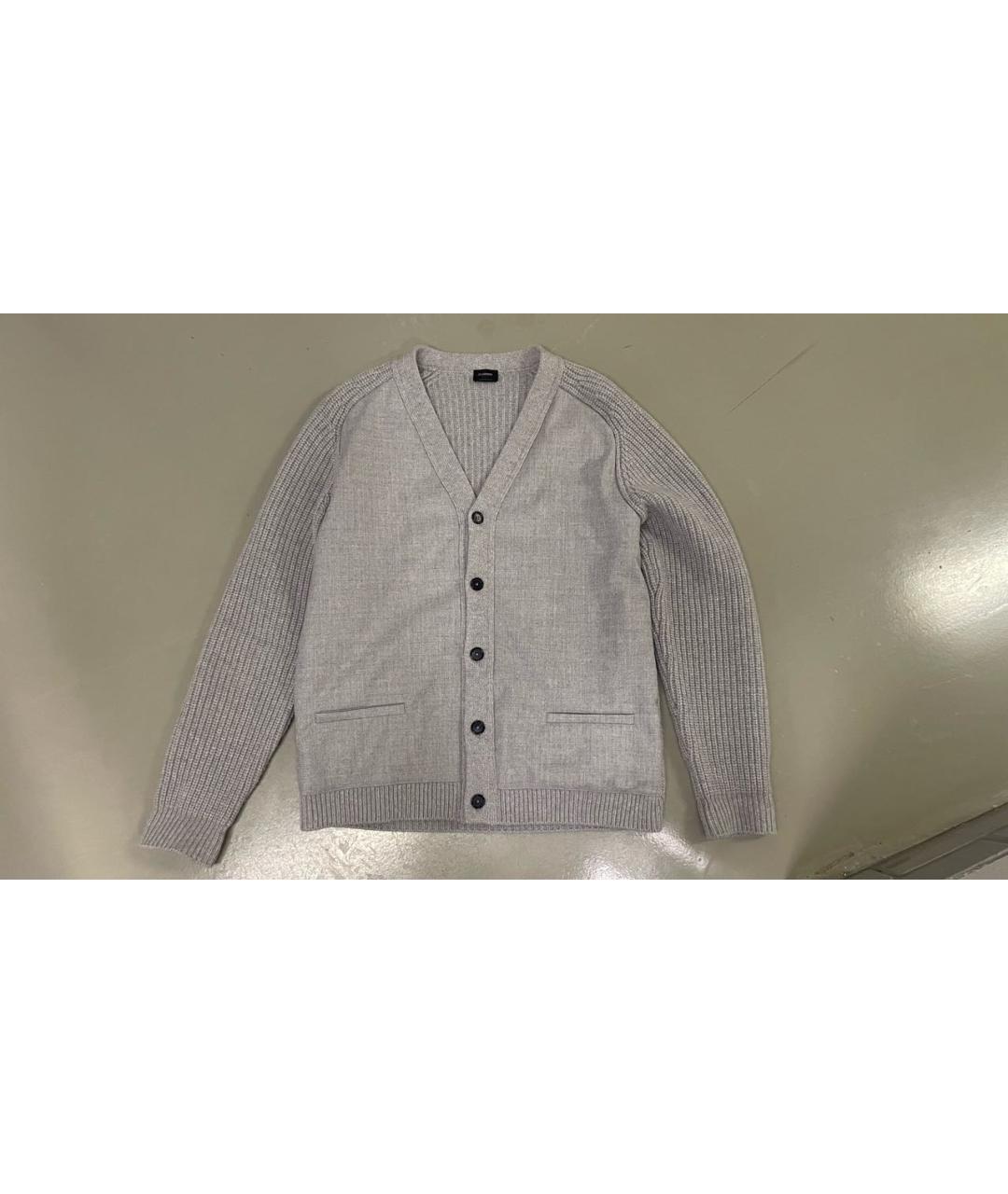 JIL SANDER Серый шерстяной кардиган, фото 8