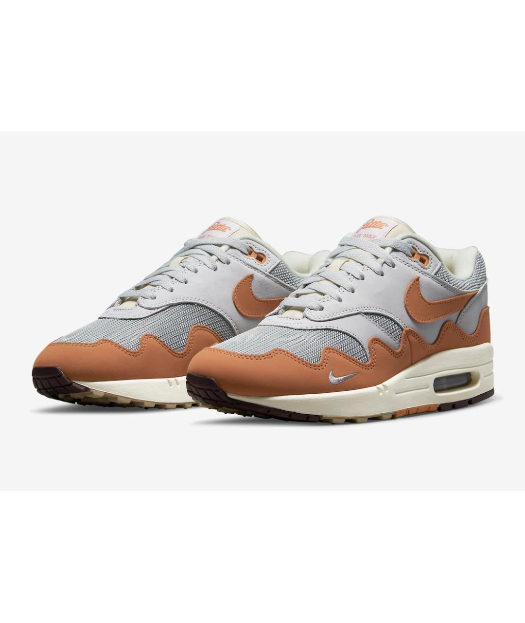 NIKE Оранжевое нубуковые низкие кроссовки / кеды, фото 2