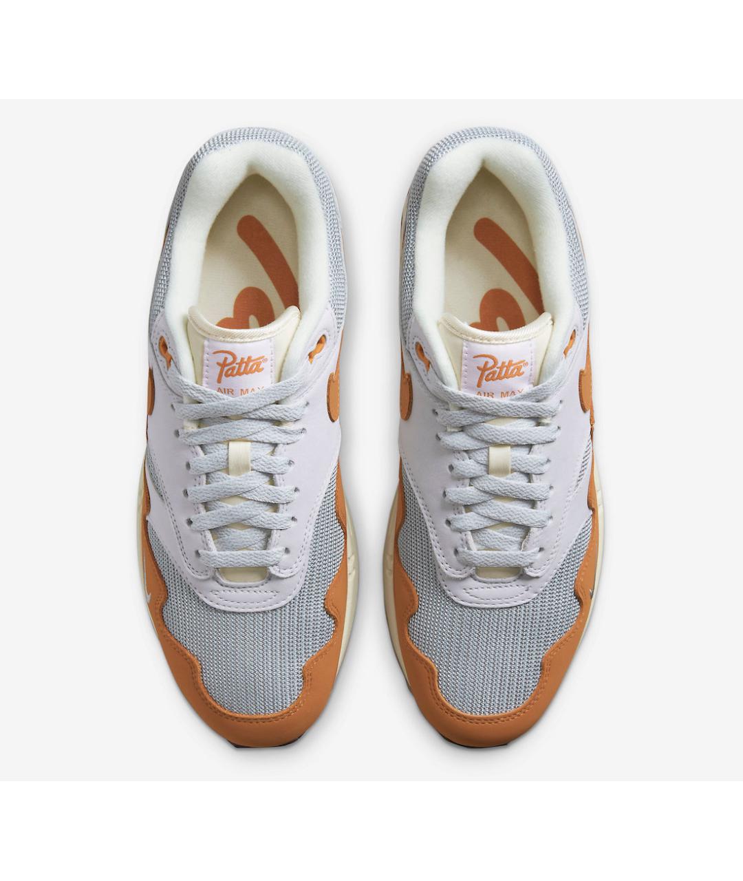 NIKE Оранжевое нубуковые низкие кроссовки / кеды, фото 3