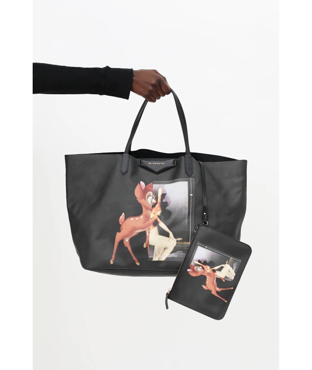GIVENCHY Черная сумка тоут из искусственной кожи, фото 9
