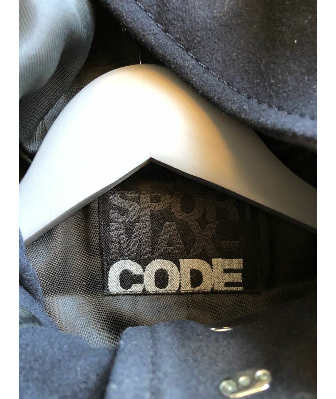 SPORT MAX CODE Темно-синее шерстяное пальто, фото 3