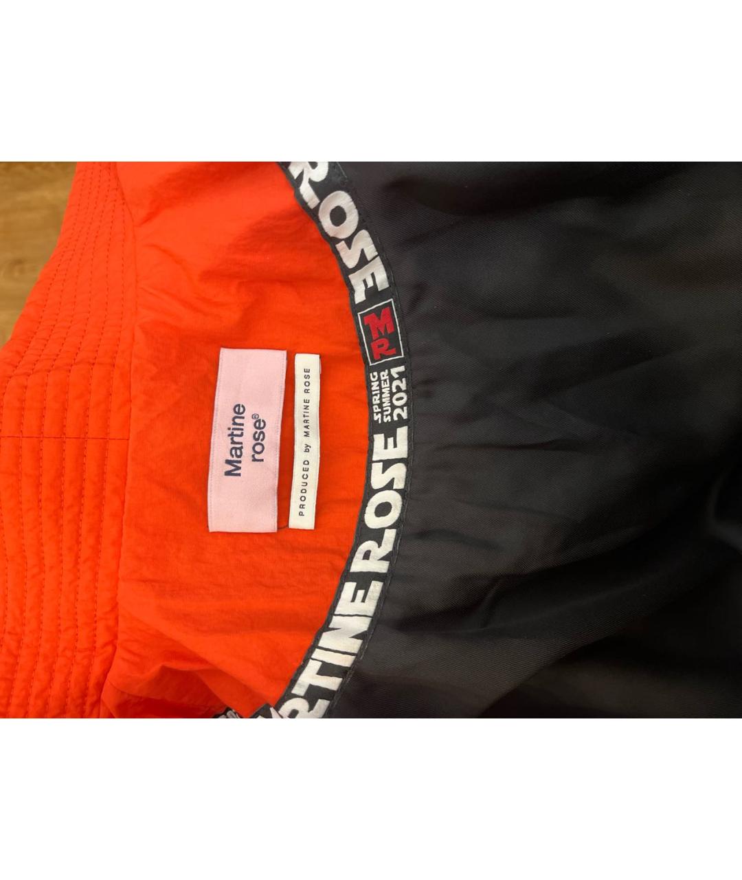 MARTINE ROSE Оранжевая полиамидовая куртка, фото 6