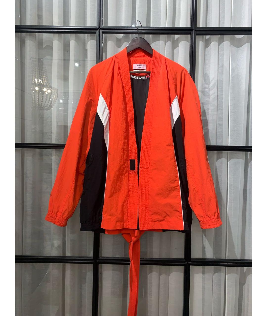 MARTINE ROSE Оранжевая полиамидовая куртка, фото 2