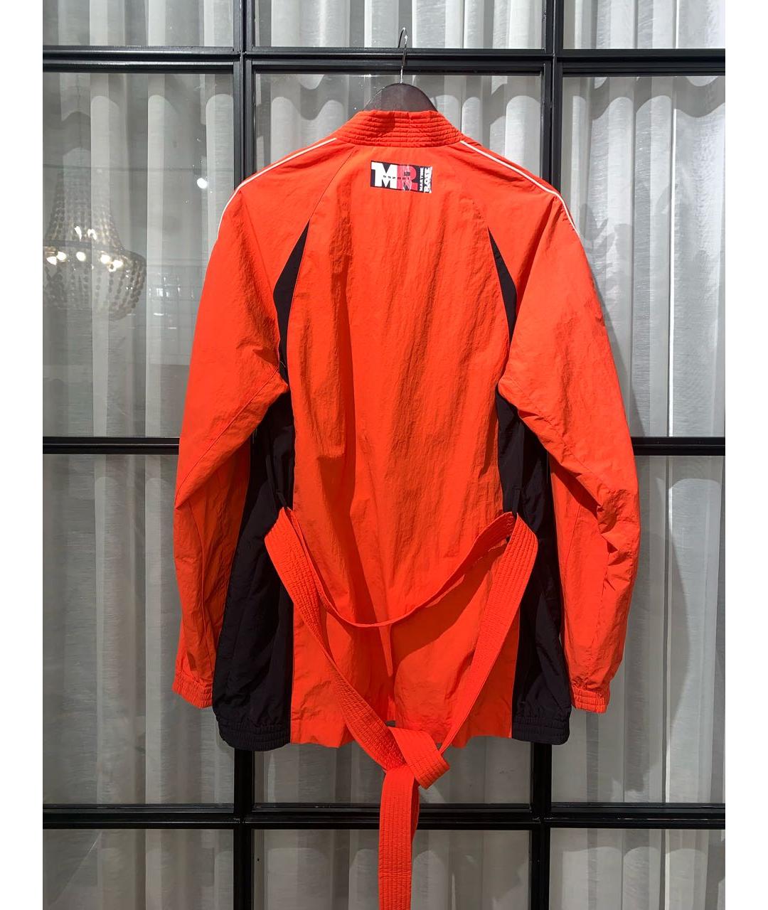 MARTINE ROSE Оранжевая полиамидовая куртка, фото 3