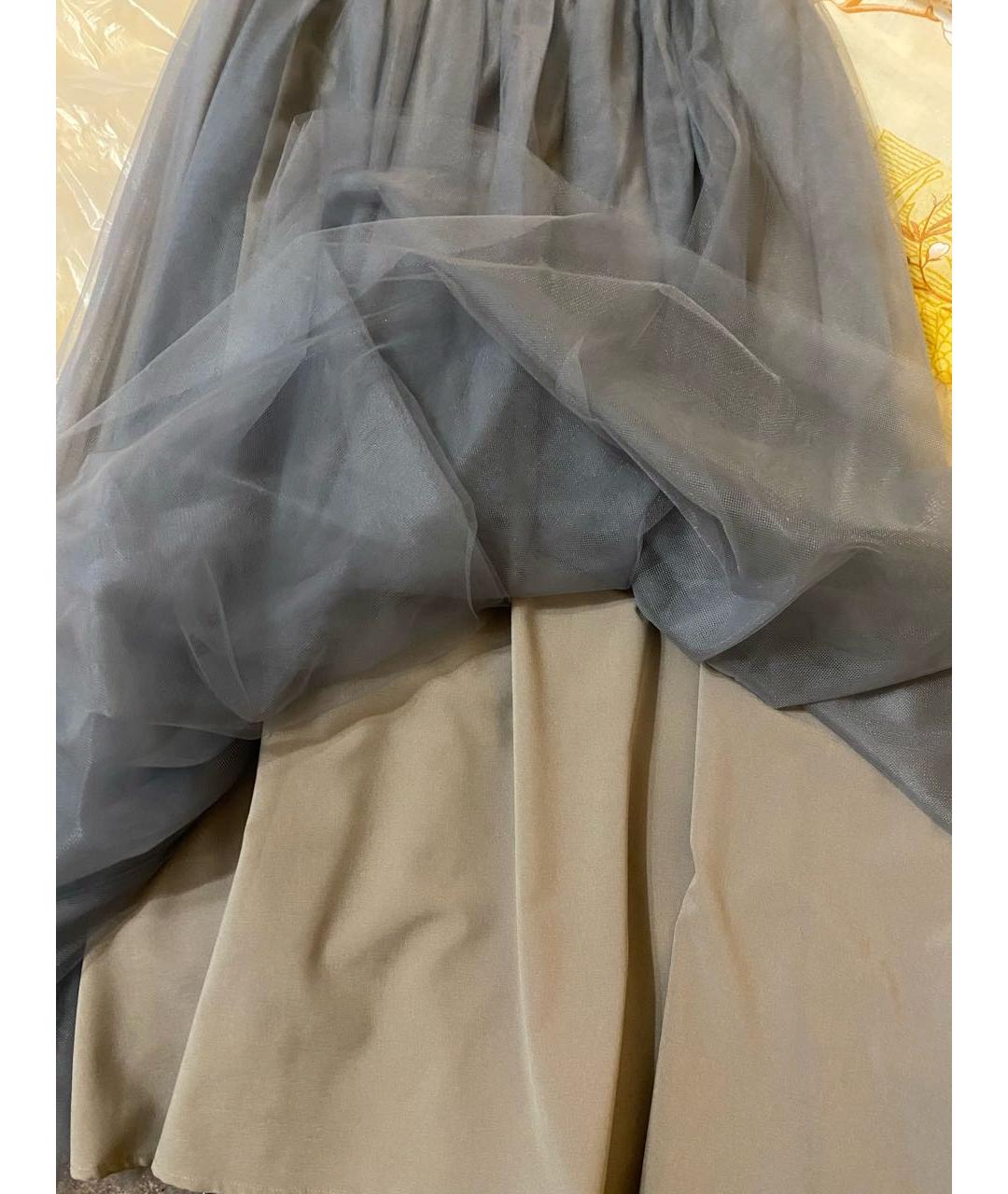 FABIANA FILIPPI Серая юбка макси, фото 4