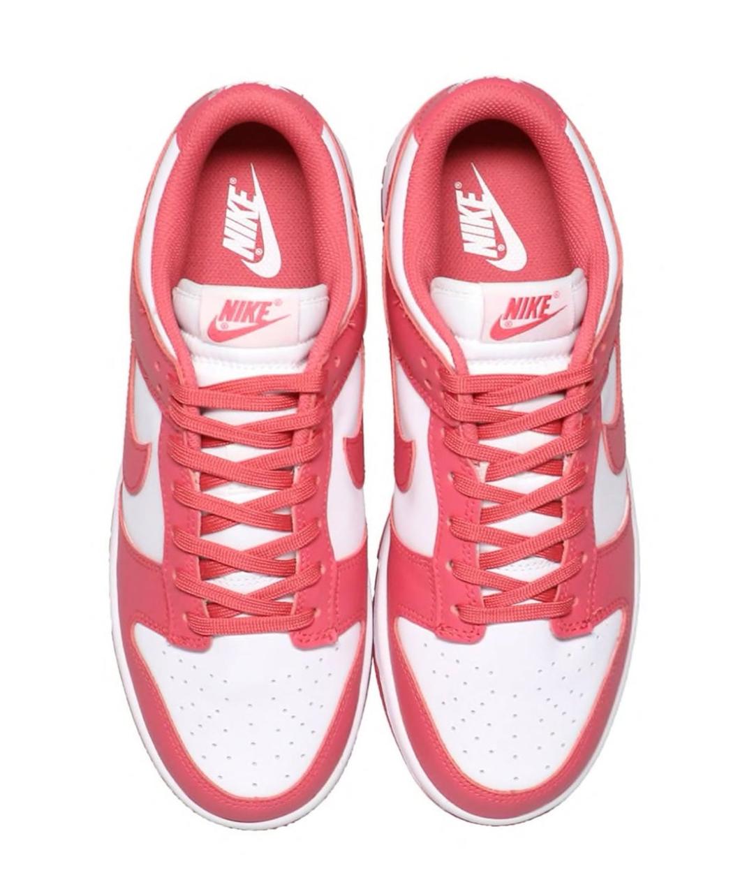 NIKE Розовые кожаные низкие кроссовки / кеды, фото 3