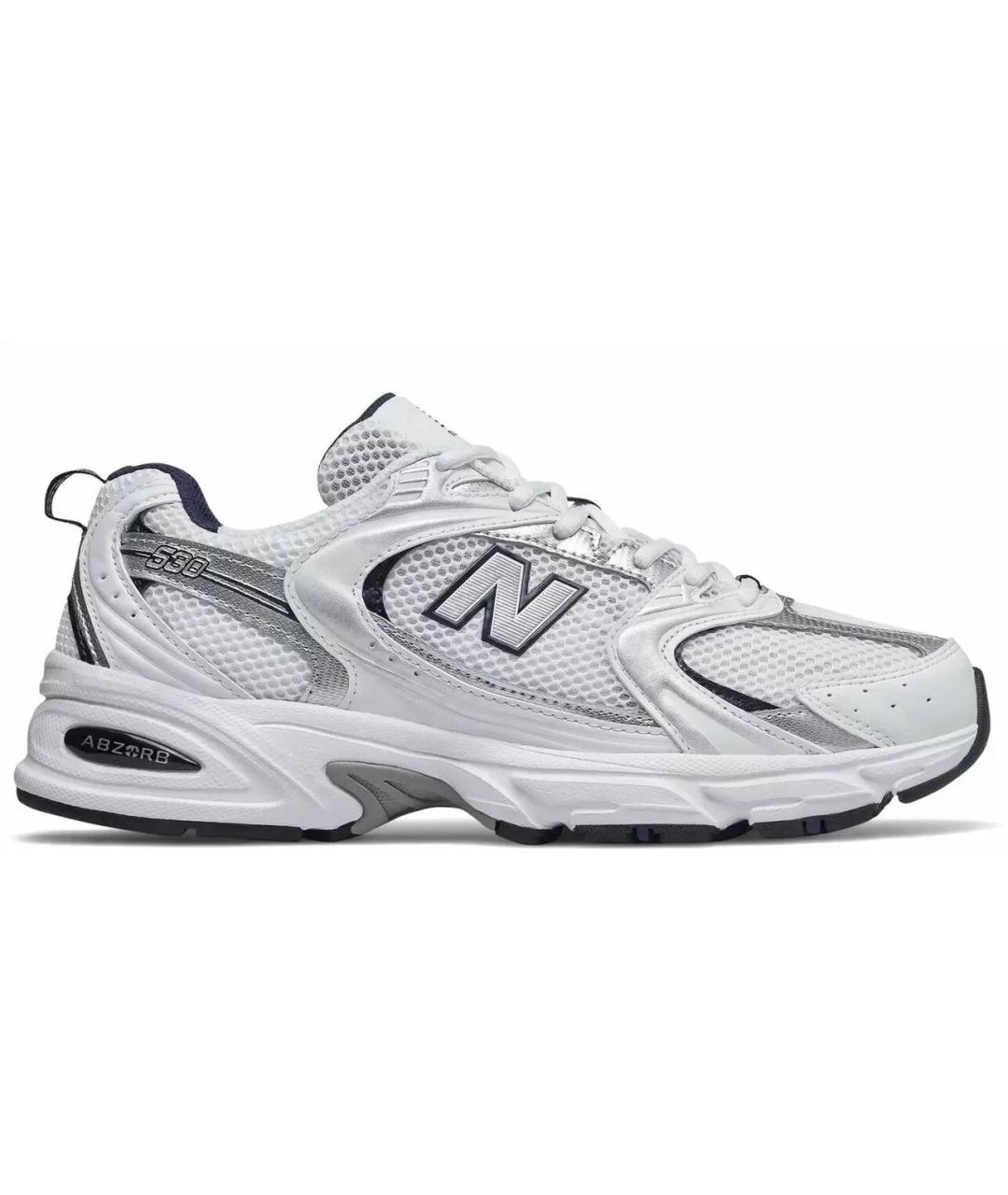 NEW BALANCE Серебряные низкие кроссовки / кеды, фото 1