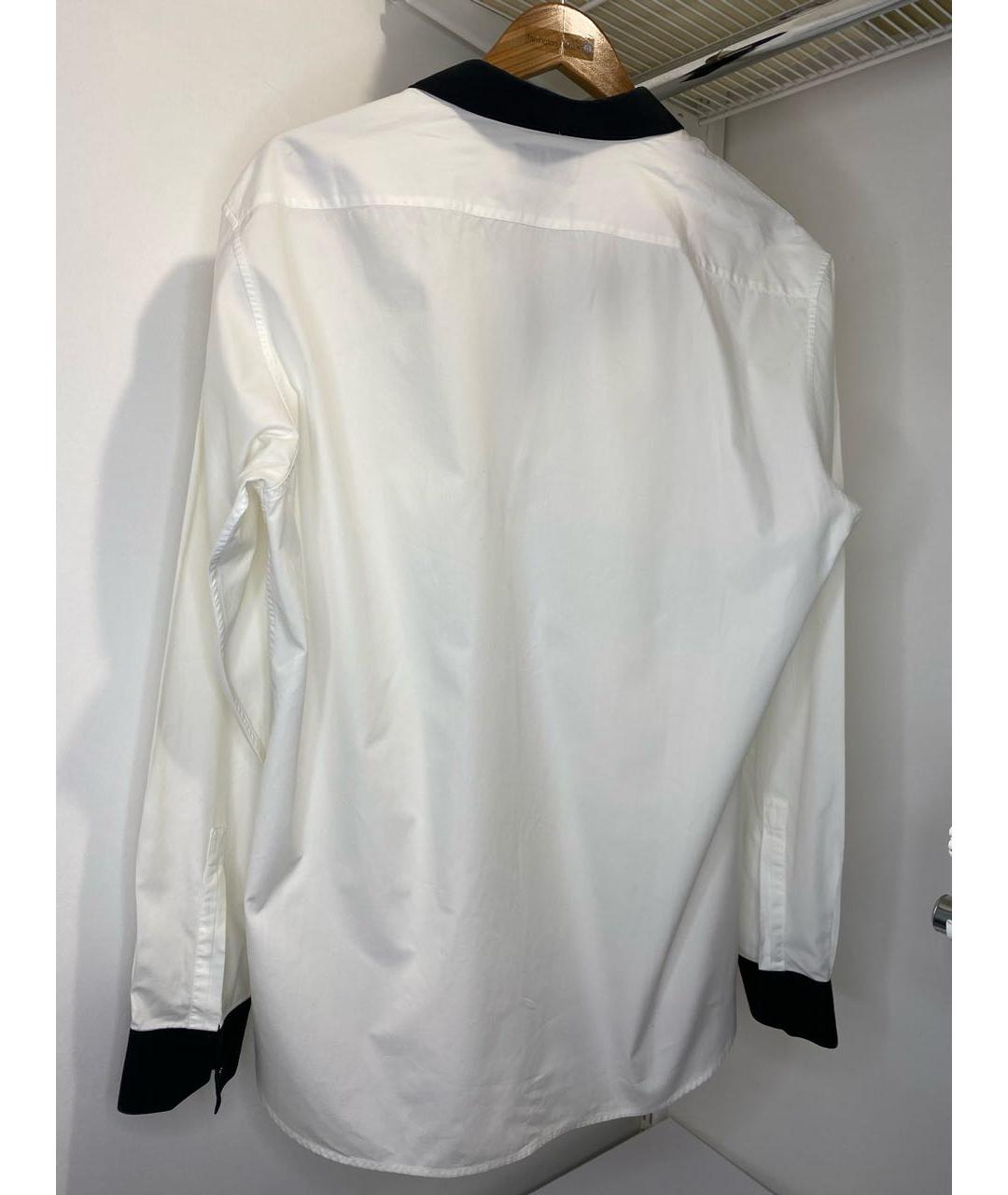 SAINT LAURENT Белая хлопковая классическая рубашка, фото 2