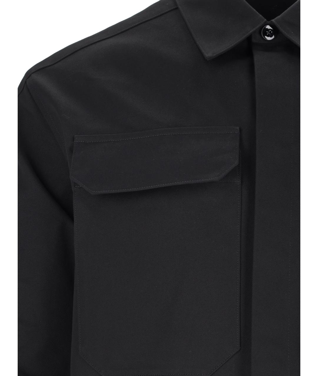 JIL SANDER Черная кэжуал рубашка, фото 3