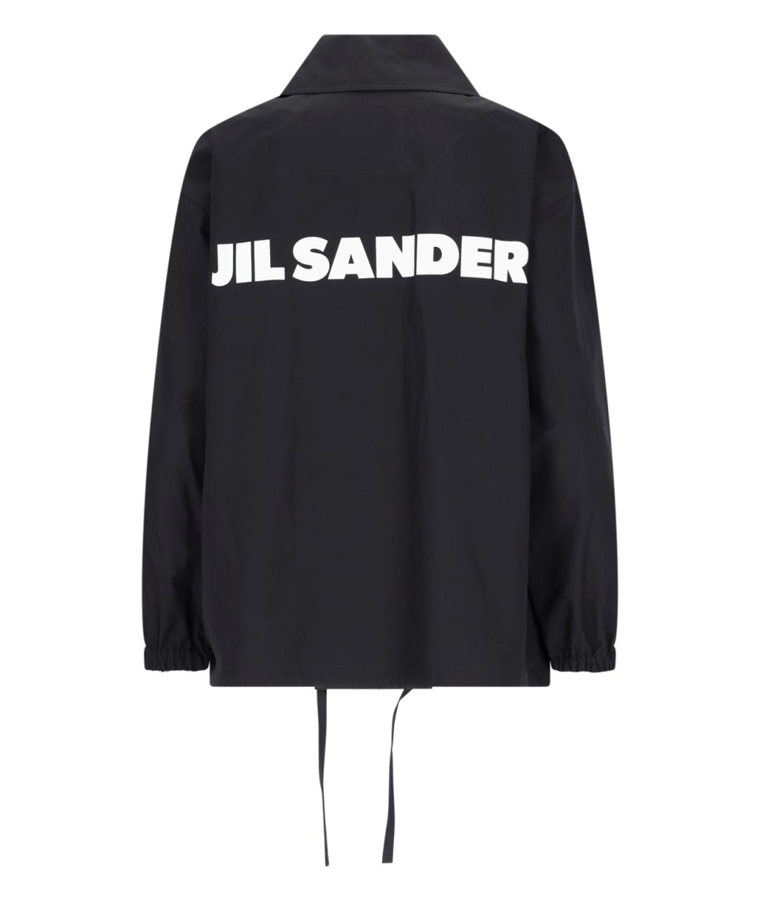 JIL SANDER Черная хлопковая куртка, фото 2