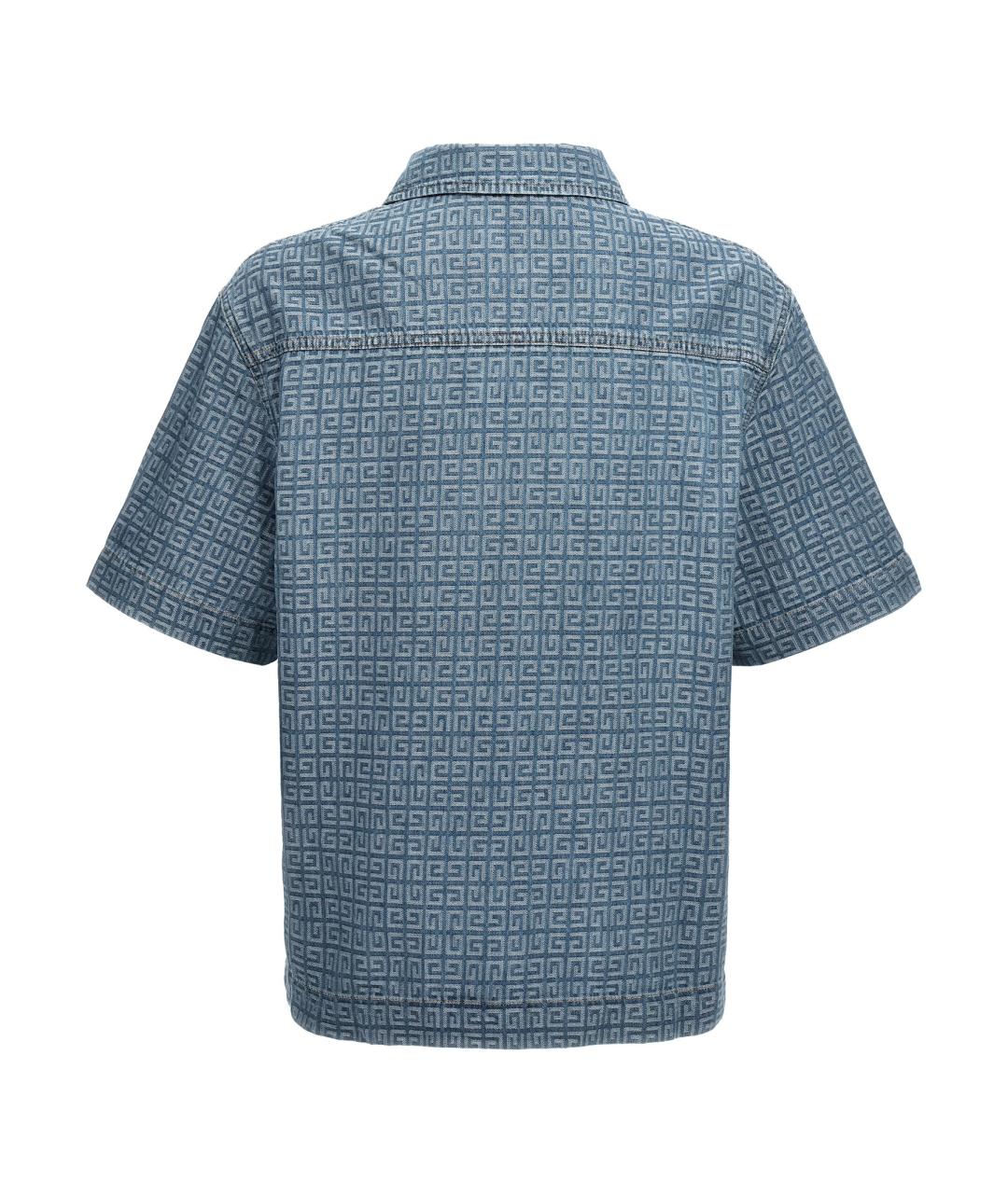 GIVENCHY Голубая хлопковая кэжуал рубашка, фото 2