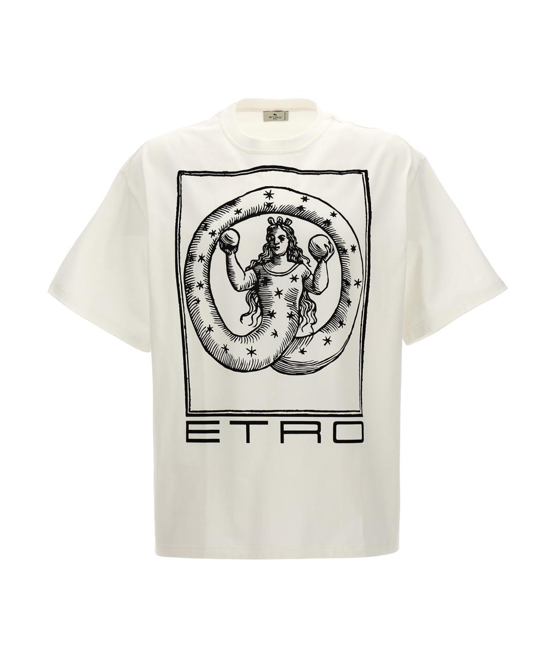 ETRO Белая хлопковая футболка, фото 1