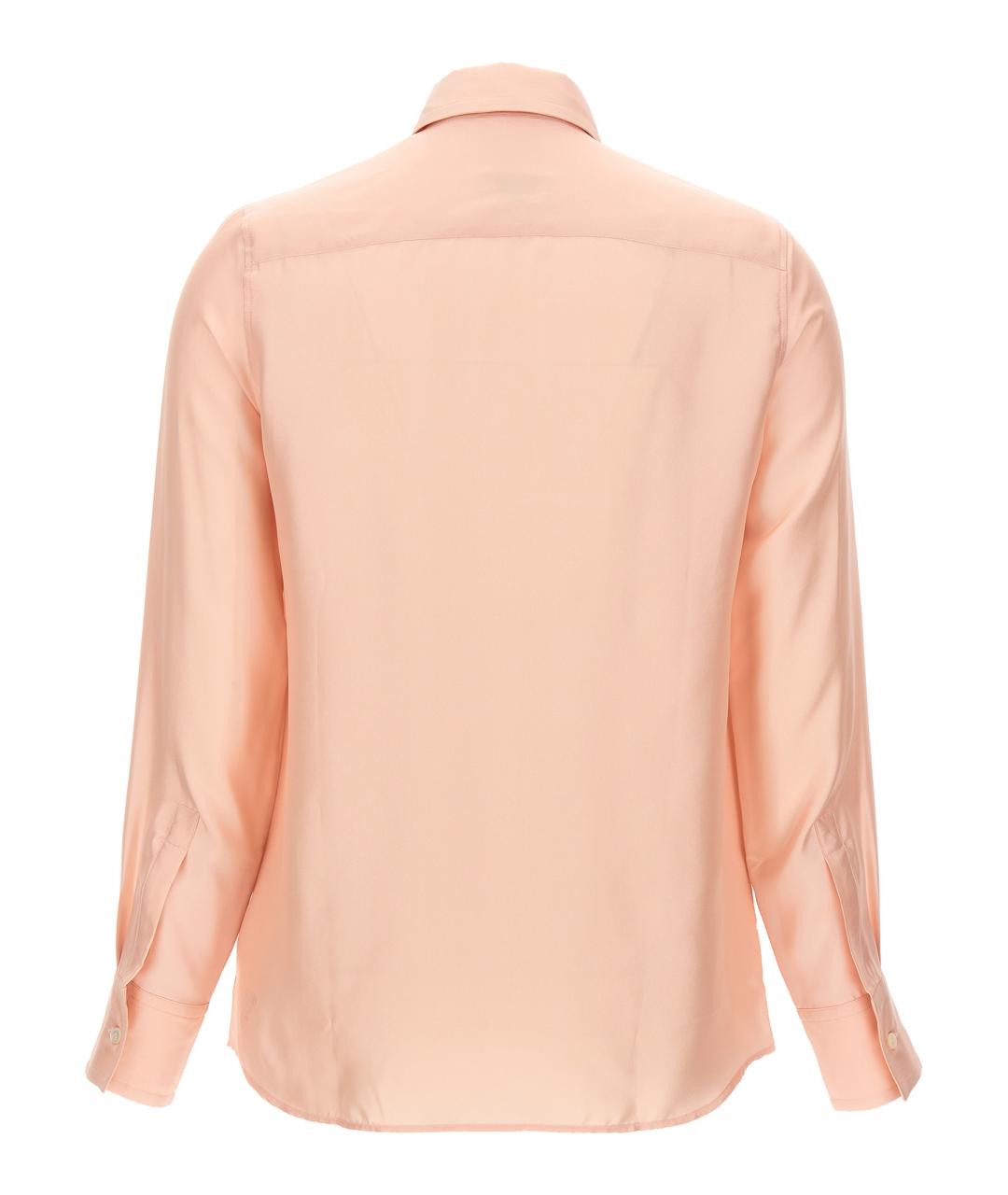 LANVIN Розовая шелковая блузы, фото 2