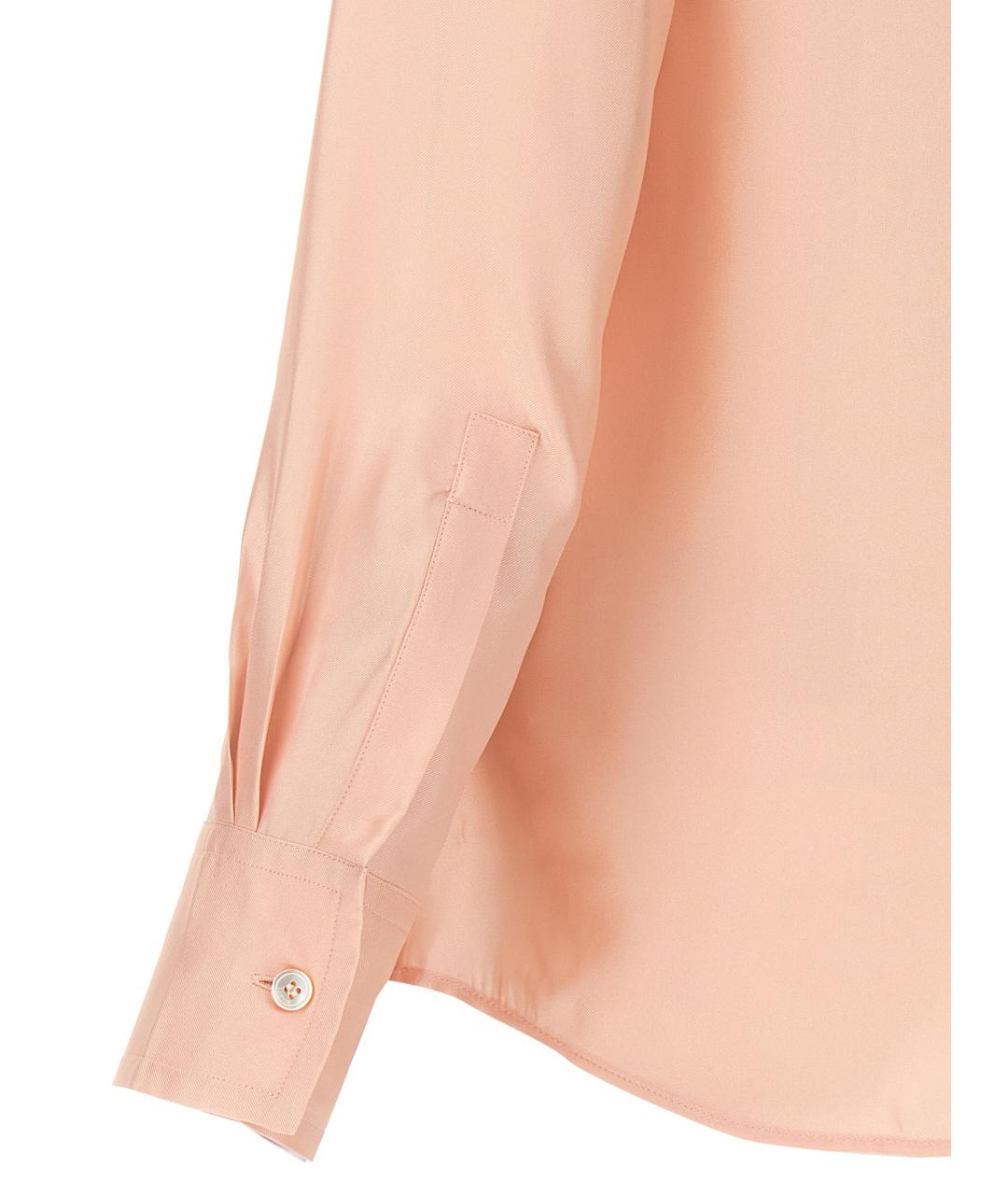 LANVIN Розовая шелковая блузы, фото 4