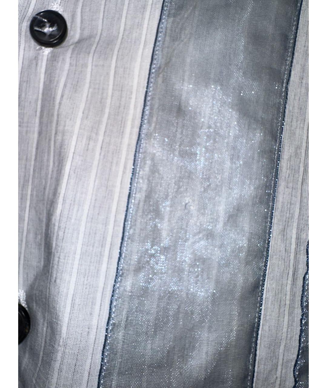 LANVIN Голубая хлопковая классическая рубашка, фото 6